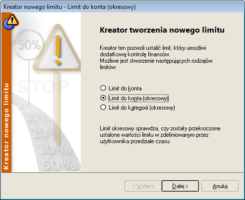 [Ekran: Kreator nowego limitu]